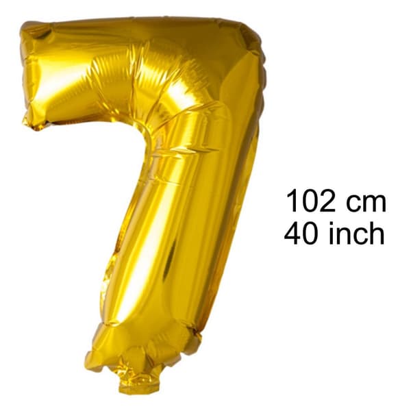 Guld Nummer-balloner 0-9 - Stort antal balloner til fødselsdagsfest, bryllup, babyshower og jubilæumsfest