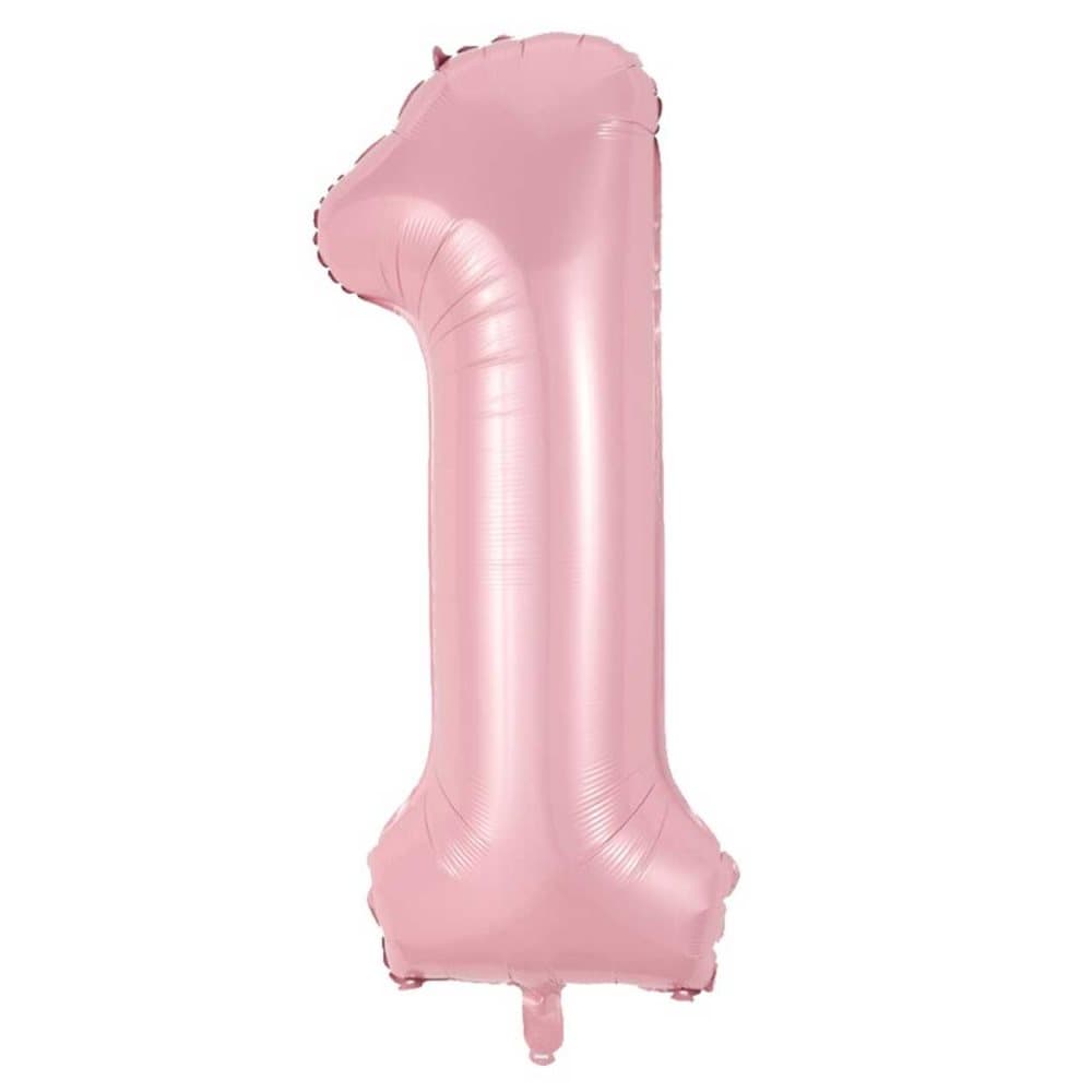 ENORM 102cm Sifferballong Rosa Nummer 1 Ballong