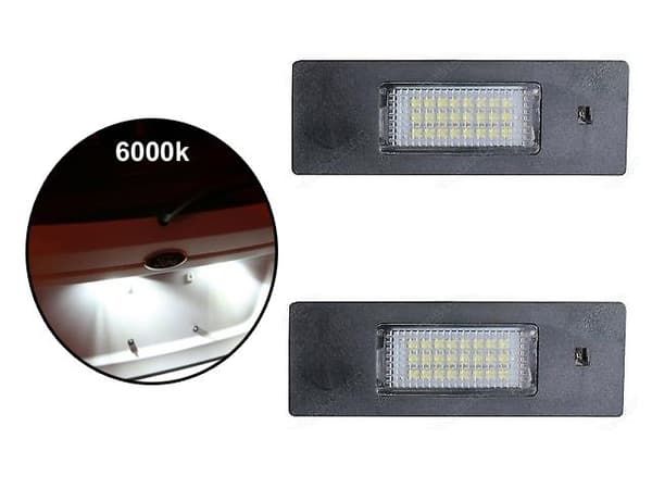 BMW E81 E86 E87 E63 E64 F12 F20 F21 Mini R55 R60 skyltbelysning