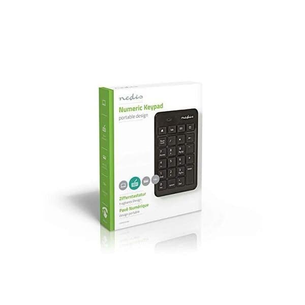 NEDIS KBNM100BK Trådbunden numerisk knappsats - USB - Svart