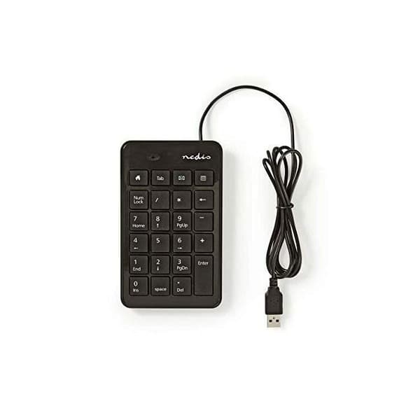 NEDIS KBNM100BK Trådbunden numerisk knappsats - USB - Svart