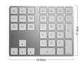 Miniatyrbild 7 av 8: NÖRDIC Bluetooth numeriskt tangentbord 34keys Windows iOS Android