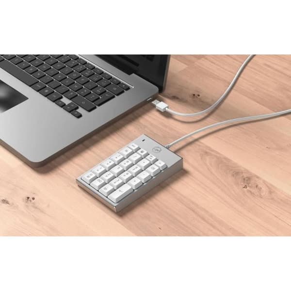 Numerisk knappsats - MOBILITY LAB - MAC Silver - Kabelansluten - USB - Vit