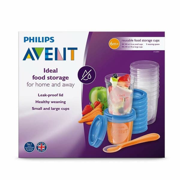 Set of Bowls for Baby Food Philips SCF721 / 20