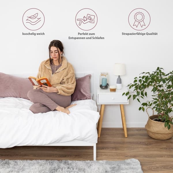 Side sleeper kudde med sammetsöverdrag 40 x 145 cm - komfort kudde side sleeper body kudde side sleeper rosa