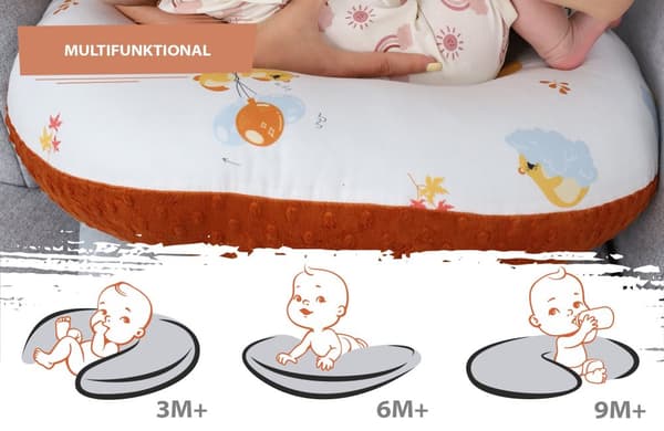 Imetystyyny pieni Minky Malli 1: 130 x 45 cm - imetysorava pieni imetystyyny Imetystyyny liikkeellä olevalle nallekarhulle Pumpkin