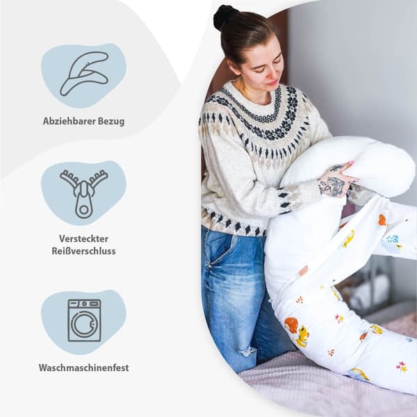 Imetystyynyn päällinen xxl sivuvuode tyyny tyyny puuvillaa - Raskaustyyny raskaustyynyn päällinen tyynyn nallekarhujen asettamiseen