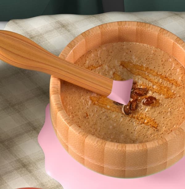 Bamboo skålset för barn Bamboo skål med sugkopp och sked - För att äta och mata spädbarn och småbarn