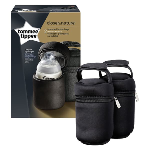 Tommee Tippee Insulated Bottle Bags 2 Units Svart