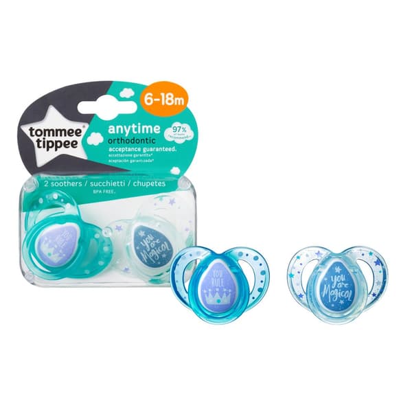 Tommee Tippee soother silicone 2pcs 6-18m Anytime 43354499