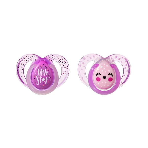 Tommee Tippee soother silicone 2pcs 6-18m Night 43336299