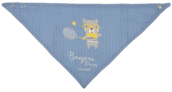 CANPOL BABIES muslin bib BONJOUR PARIS, 0m+, 2 vnt., blue, 26/900_blu