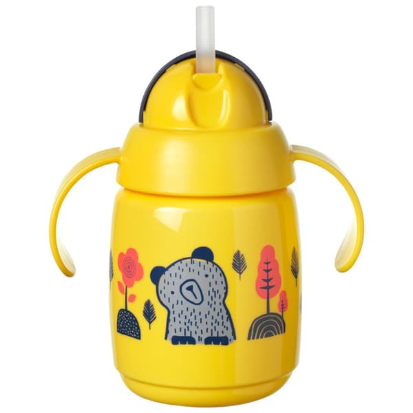 TOMMEE TIPPEE training straw cup, 6M+, 300ml, yellow, 447831