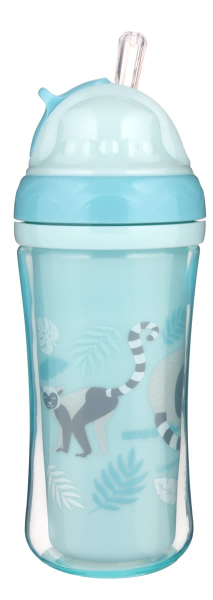 CANPOL BABIES sport cup with silicone straw Lemur 260ml, 74/051