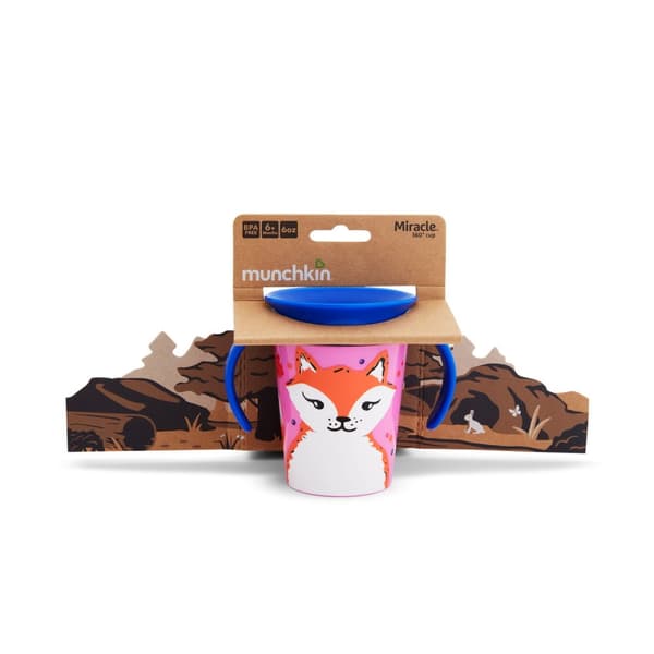 MUNCHKIN WildLove Trainer Cup, Miracle 360,  6m+, 177 ml, fox, 05177401