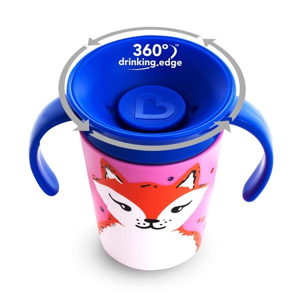 MUNCHKIN WildLove Trainer Cup, Miracle 360,  6m+, 177 ml, fox, 05177401