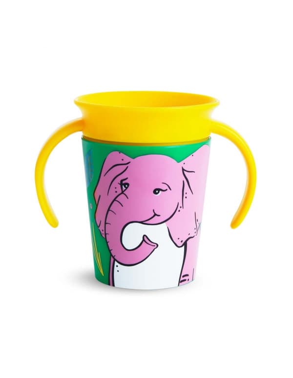 MUNCHKIN WildLove Trainer Cup, Miracle 360,  6m+, 177 ml, elephant, 05195101