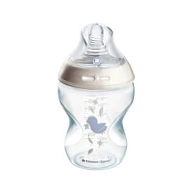 TOMMEE TIPPEE Natural Start decorated feeding bottle with self sterilisation function 260ml 0m+, 42250206