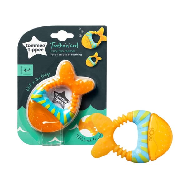 TOMMEE TIPPEE waterfilled teether Fish 4m+, 436472