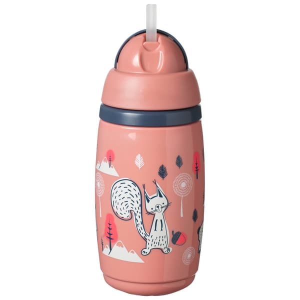 TOMMEE TIPPEE Insulated Straw 266ml, 12m+, pink, 447825