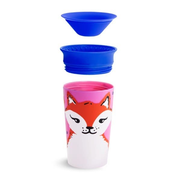 MUNCHKIN WildLove Sippy Cup, red fox, Miracle 360,  6m+, 266 ml, 05177701