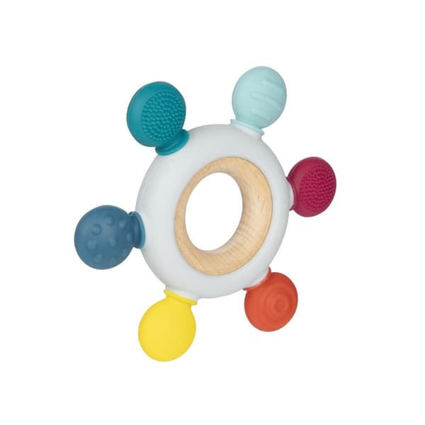 CANPOL BABIES Wooden-Silicone Teether for Babies RUDDER, 80/305