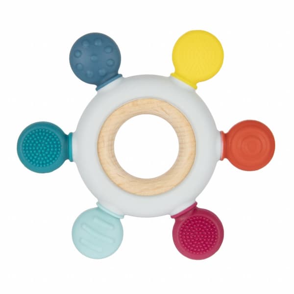 CANPOL BABIES Wooden-Silicone Teether for Babies RUDDER, 80/305