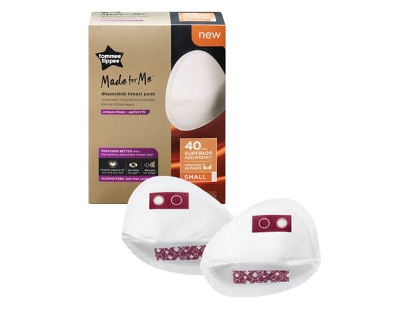 TOMMEE TIPPEE breast pads 40 pcs, small, white 423629