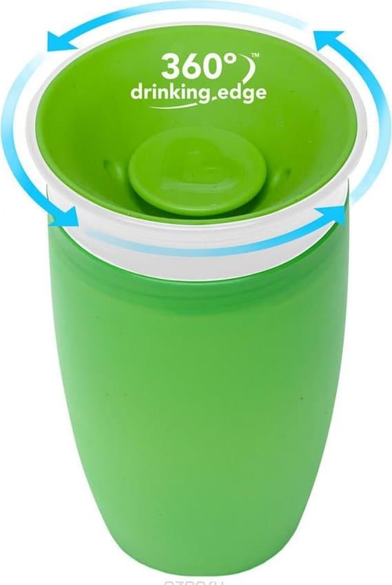 MUNCHKIN Sippy Cup, green, Miracle 360, 12m+, 296ml,90071