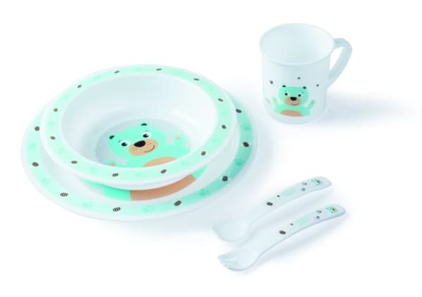 CANPOL BABIES plastic ware set, 4/401 bear