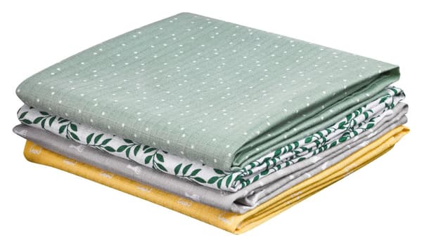 VULLI colored swaddles set SOPHIE LA GIRAFE, 4 pcs. 70x70 cm, 850800