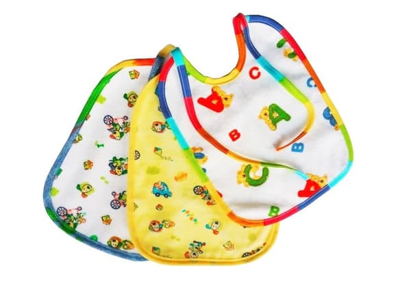 LIBRA bibs with oilcloth, 3pcs., medium 115