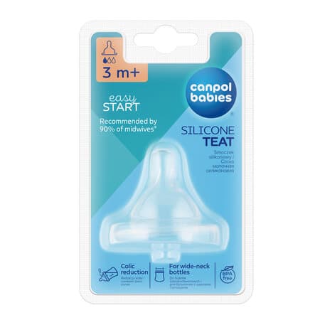 CANPOL BABIES teat silicone slow, 1pcs., 21/720