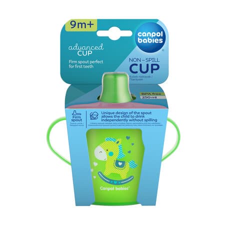CANPOL BABIES non -spill cup 250 ml, Green, 31/200_gre