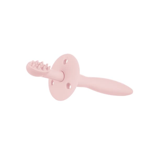 CANPOL BABIES silicone toothbrush with teether and shield for gums and first teeth, 51/500_pin