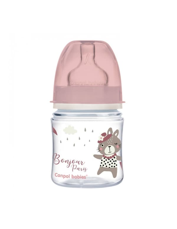 Canpol babies Anti-colic Wide Neck Bottle 120ml PP Easy Start BONJOUR PARIS