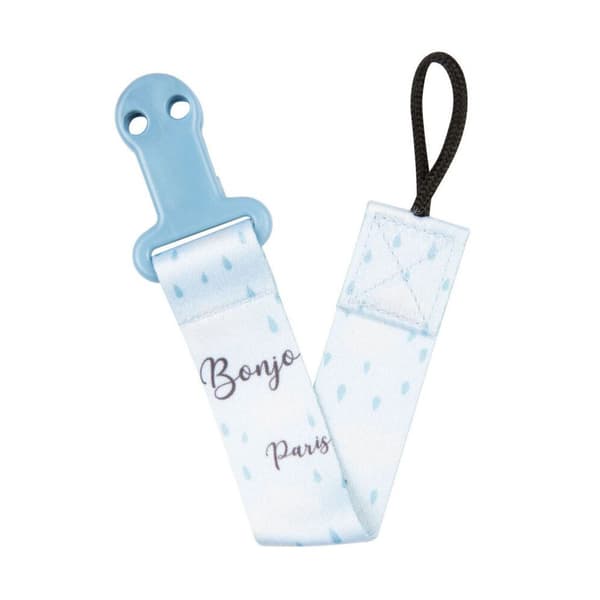 CANPOL BABIES soother clip with ribbon BONJOUR BABY, 51/026_blu