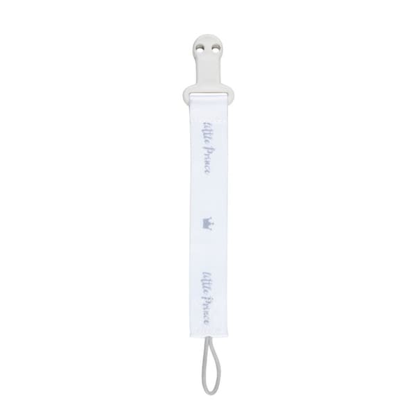 CANPOL BABIES soother clip with ribbon ROYAL BABY, 51/025_grey