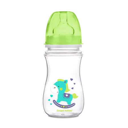 CANPOL BABIES bottle wide neck 240ml EasyStart colorful animals 35/206