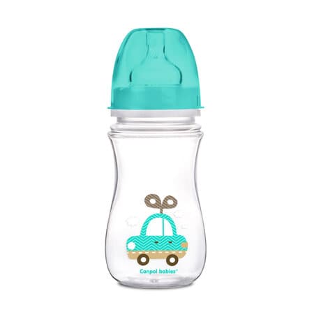 CANPOL BABIES bottle wide neck 240ml EasyStart colorful animals 35/206