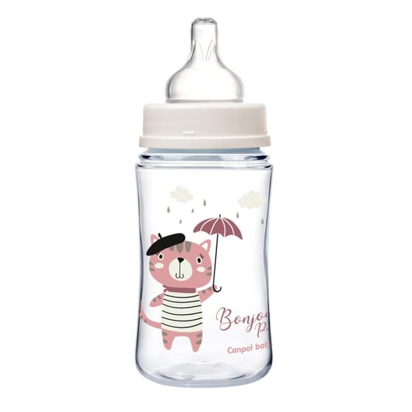 Canpol babies Anti-colic Wide Neck Bottle 240ml PP Easy Start BONJOUR PARIS