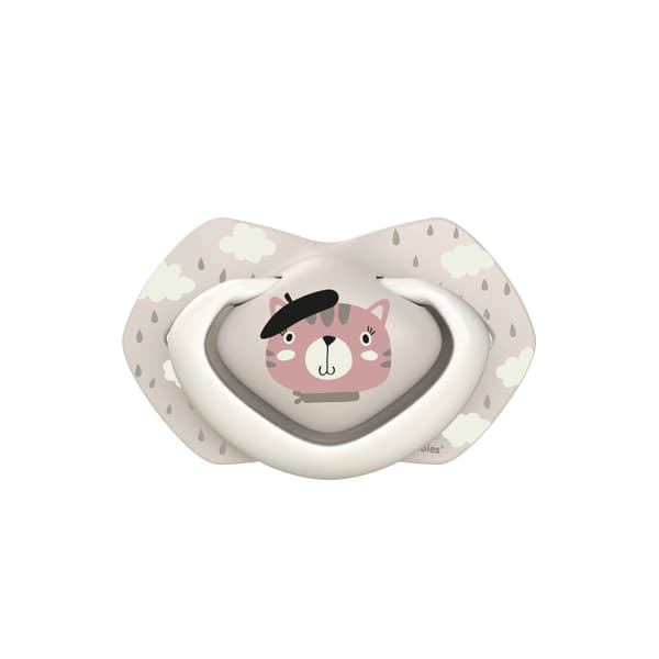 CANPOL BABIES silicone symmetrical soothers BONJOUR PARIS, 18m+,2 pcs,  22/649_pin