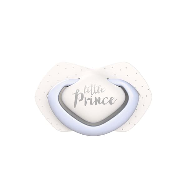 CANPOL BABIES silicone symmetrical soothers ROYAL BABY, 6-18m, 2 pcs, 22/651_blu