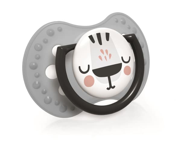 LOVI silicone dynamic soother Salt&Pepper 3-6m, 2 pcs, 22/878