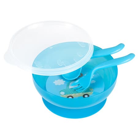 CANPOL BABIES plate with cutlery, 21/300