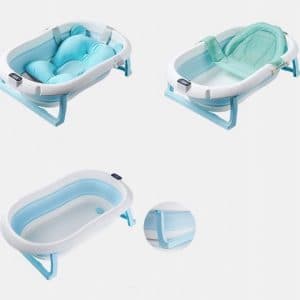 PRIMABOBO Premium folding bathtub, blue, 79 cm, HB_ws_B