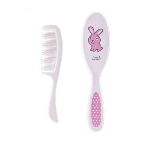 CANPOL BABIES brush and comb, white, 2/417