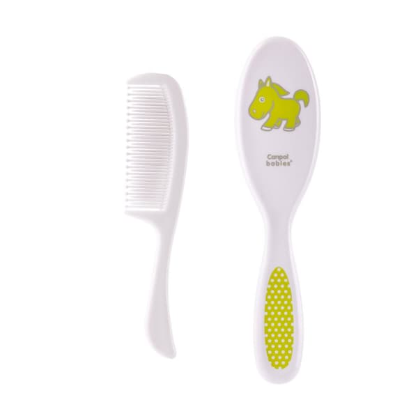 CANPOL BABIES brush and comb, white, 2/417