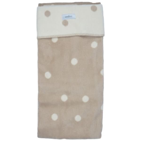 ZAFFIRO Cotton blanket 75x100 S Light beige spots with ecru, 3-Z-KB-015