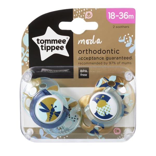 TOMEE TIPPEE orthodontic soothers Moda 18-36m, 2pcs., 43343699